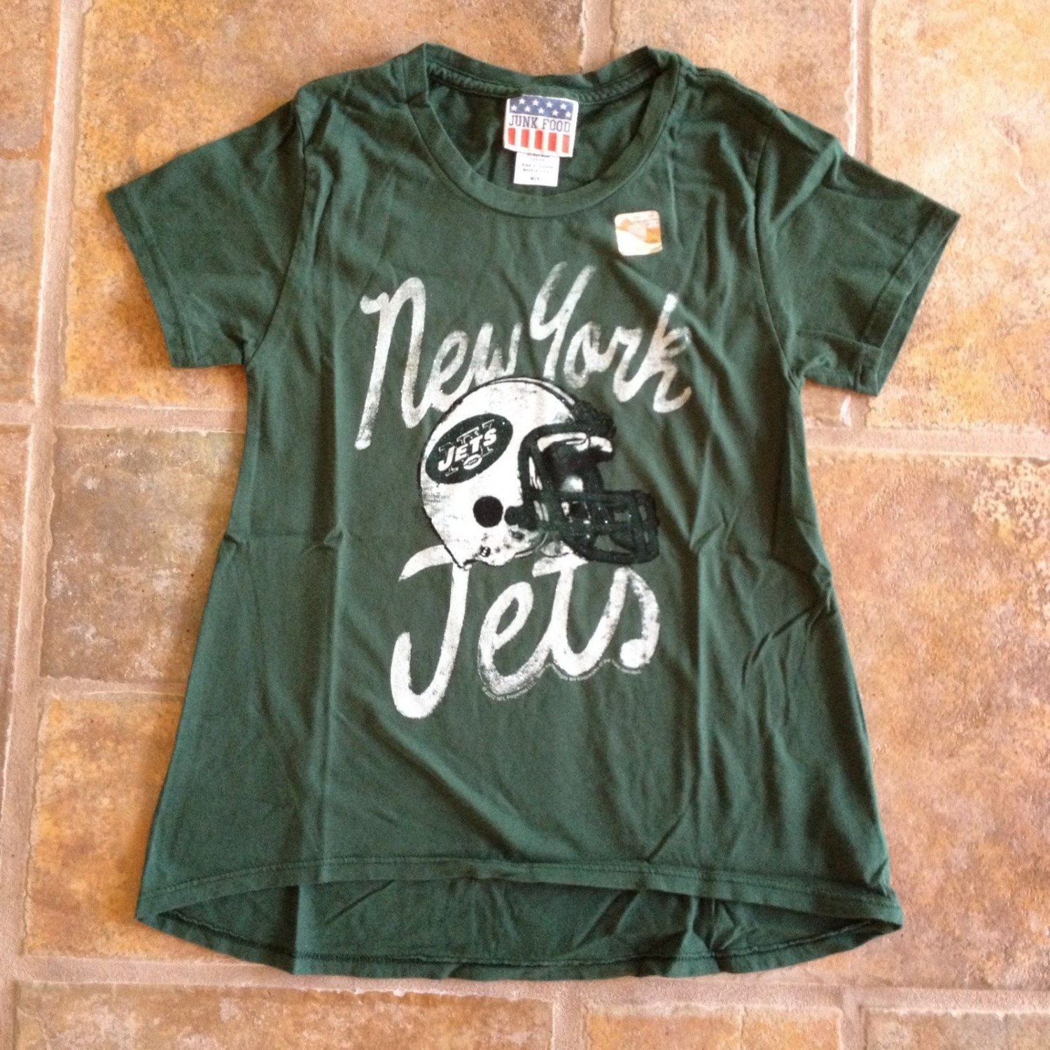 New York Jets NFL Football Girls Hi Low T-Shirt Kids Tee Size XS S M L ...