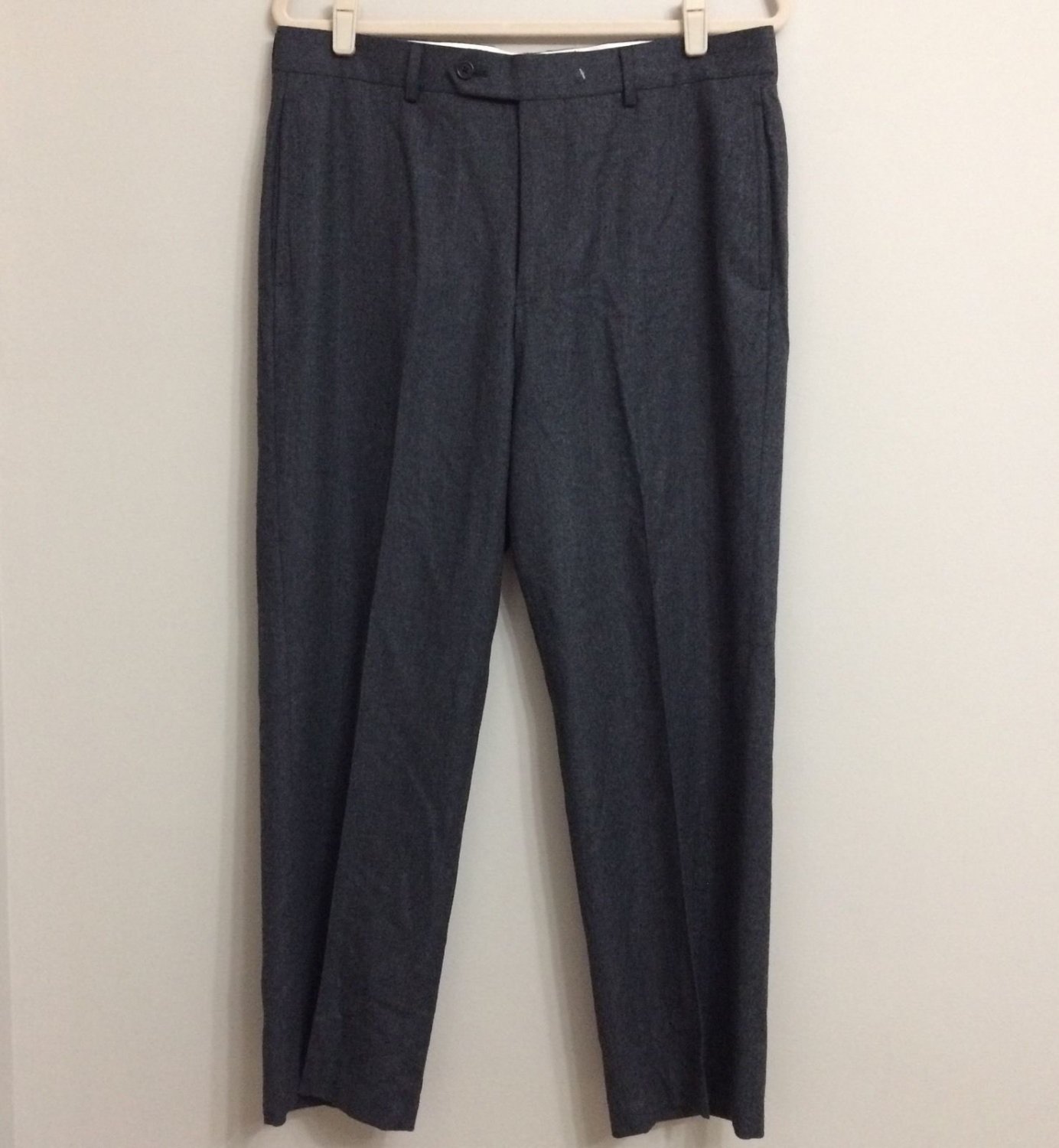 USED Brooks Brothers 33x27 Dark Gray 1818 Madison 100% Brushed Wool ...