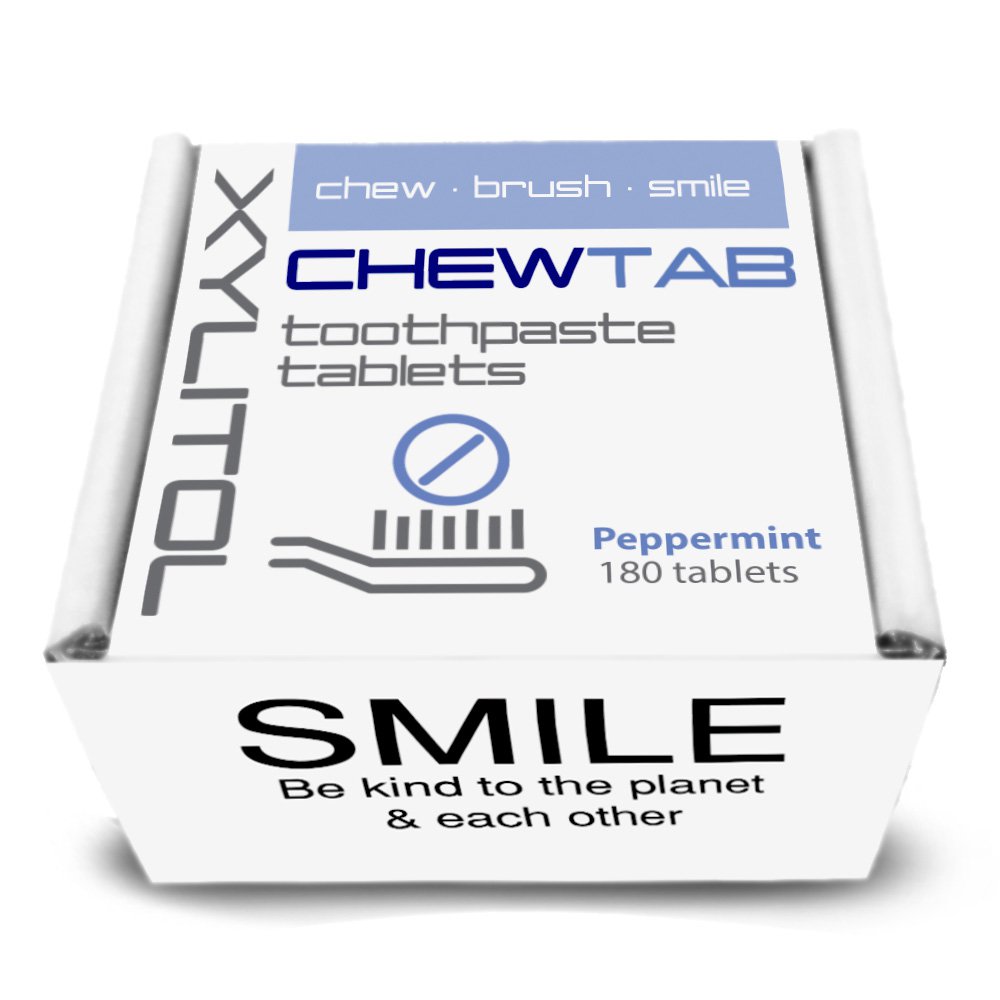 Chewtab Toothpaste Tablets Refill Peppermint 180 Count