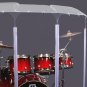Drum Shield DS5D L 6 Section Drum Shield Acrylic Drum Panels with Deflectors