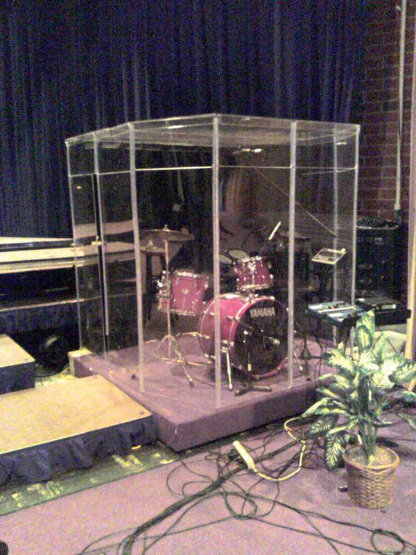 Drum Booth Fully Enclosed w/ a door & Sound Proof Room