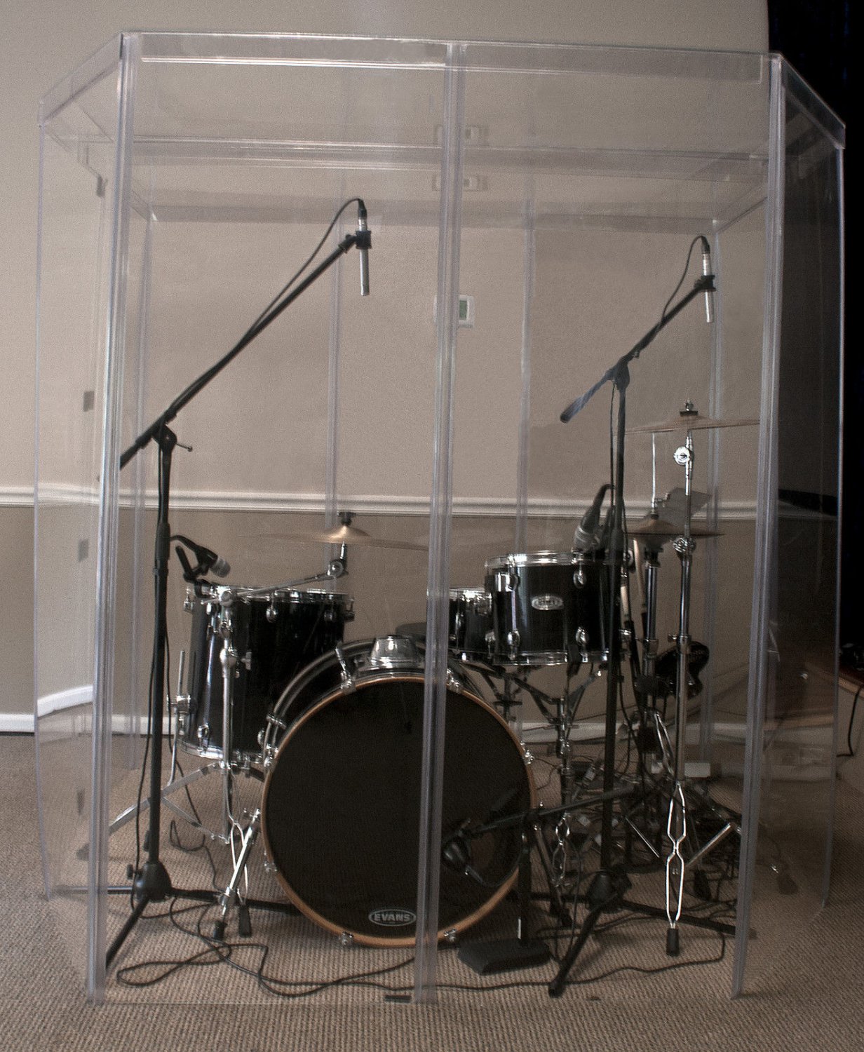 Drum Booth Fully Enclosed w/ a door & Sound Proof Room
