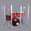 Drum Shield DS5 L 6 Section Drum Shield Acrylic Drum Panels