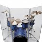 Drum Shield Drum Screen Acrylic Drum Shield 4ft Tall Five Panels DS3L
