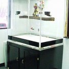 Bird Cage For Large Macaws, Parrots Acrylic Cage with Black Base