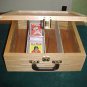 Card Storage case for Baseball Graded and Ungraded Cards Natural Oak