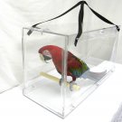 Large travel Bird Carrier Solid acrylic  Macaw parrot