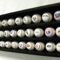 Baseball/Hockey Puck Display Case Holds 30 BLK with Acrylic Doors