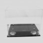 Mini Helmet Display Case Acrylic with Black Acrylic Base and Gold Risers &Mirror