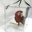 Large Bird Carrier , Solid acrylic  parrot Macaw travel
