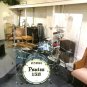 Acrylic Drum Shield DS65.5 C with 14 Bright Chrome Hinges Total Height 5.5ft