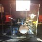 Acrylic Drum Shield DS65.5 C with 14 Bright Chrome Hinges Total Height 5.5ft