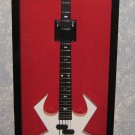 Guitar Display Case Wood Acoustic Electric Guitar Case / Red Felt
