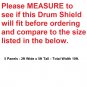 Drum Shield DS4 L 5 Section Acrylic Drum Panels with Flexible Hinges W/CARRY BAG