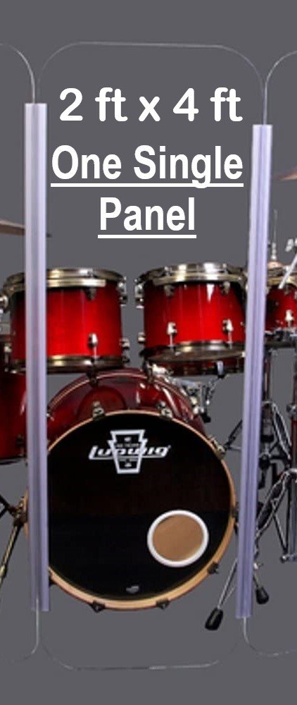 One Single Panel- 2ft. x 4 ft. Panel with Living Hinge for Drum Shields