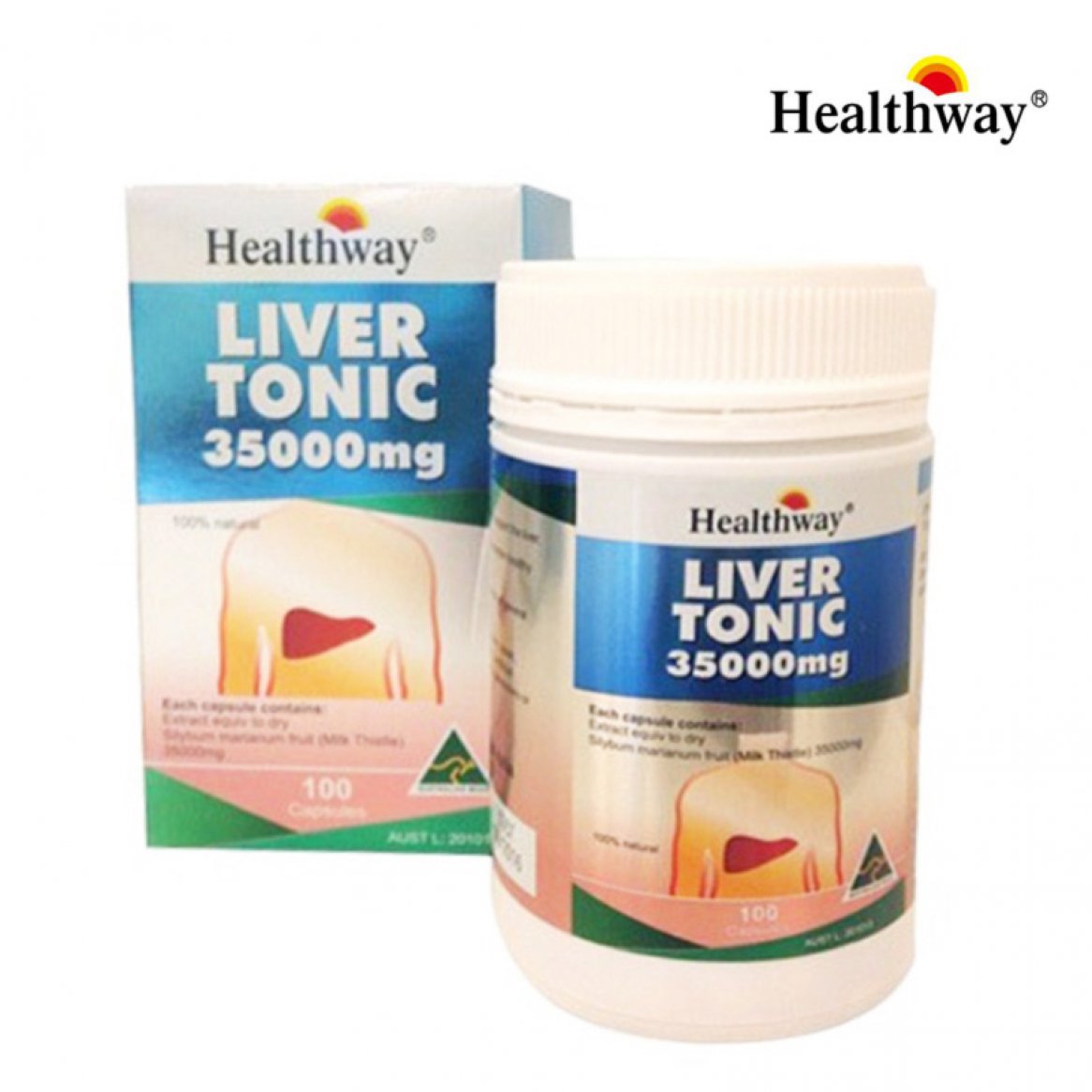 Healthway Liver Tonic 35,000 mg Most Concentrated Now 100 CAPSULES