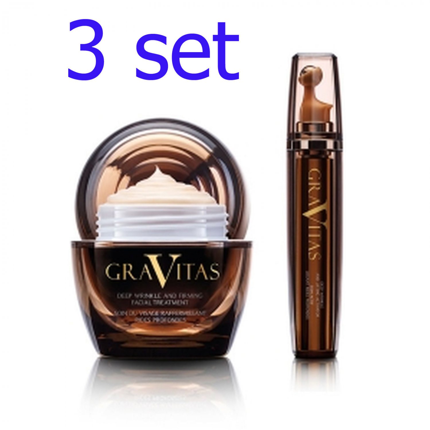 3X GRAVITAS DEEP WRINKLE AND FIRMING FACIAL TREATMENT + LIFTING ACTIVATOR SAVE