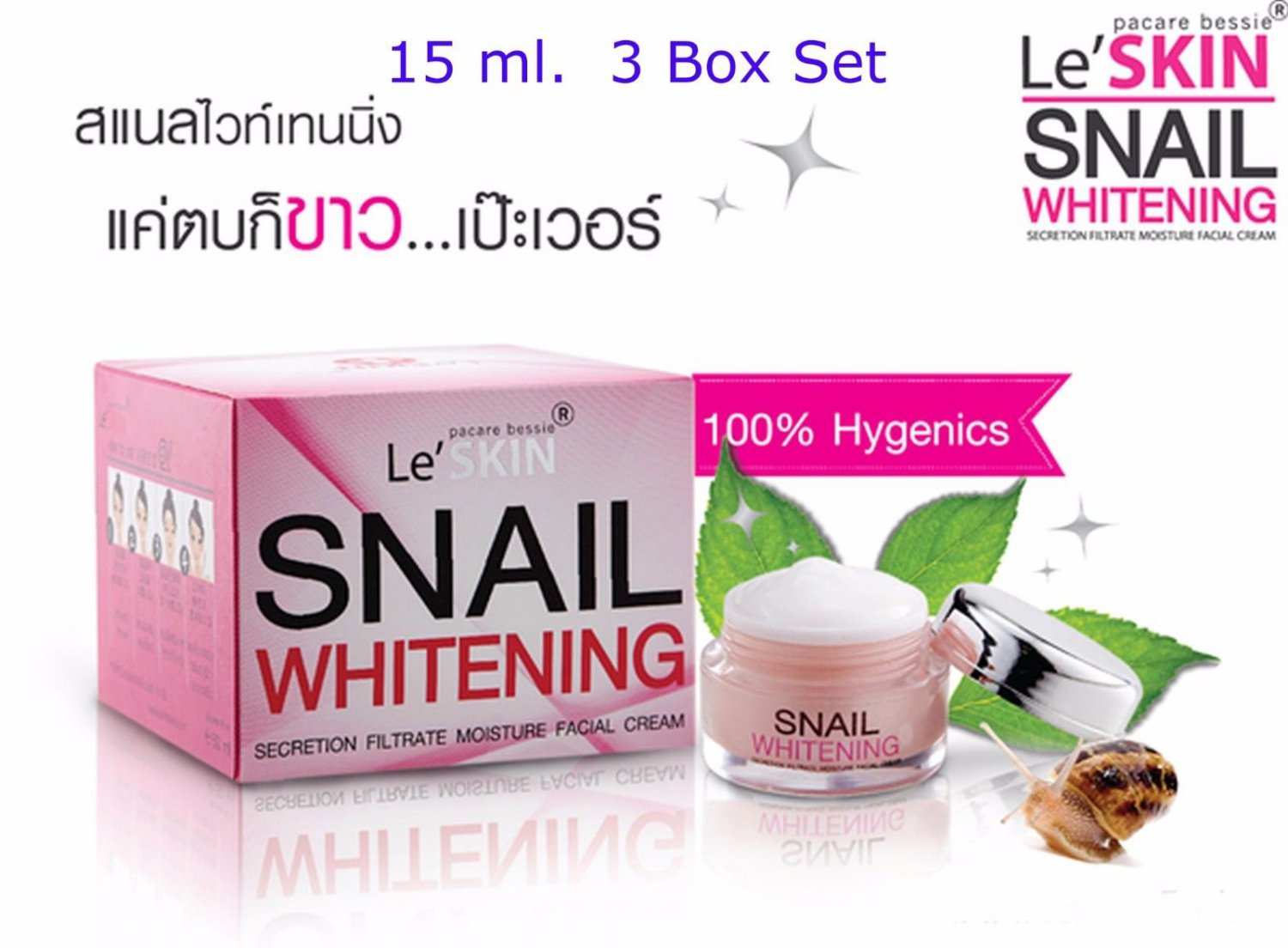 3X Le’ SKIN SNAIL WHITENING SECRETION FILTRATE MOISTURE FACIAL CREAM