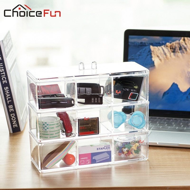 Home DIY Acrylic Plastic Grid Divided Divider Storage Organize CHOICEFUN