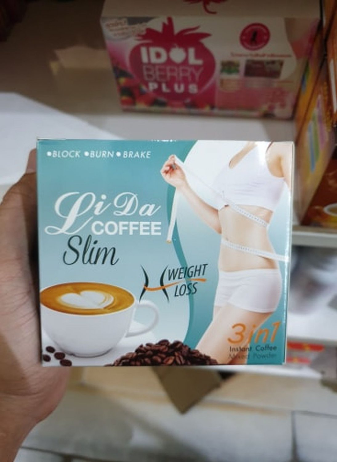 Lida Coffee 3 in1 Slim weight Loss firming Supplement Products 10 Sachets