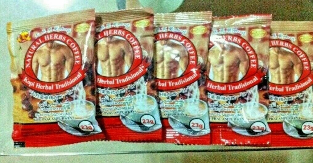 120 X Tongkat Ali Coffee Men Sexual Wellness 23g ORIGINAL Strongman Natural HERBS