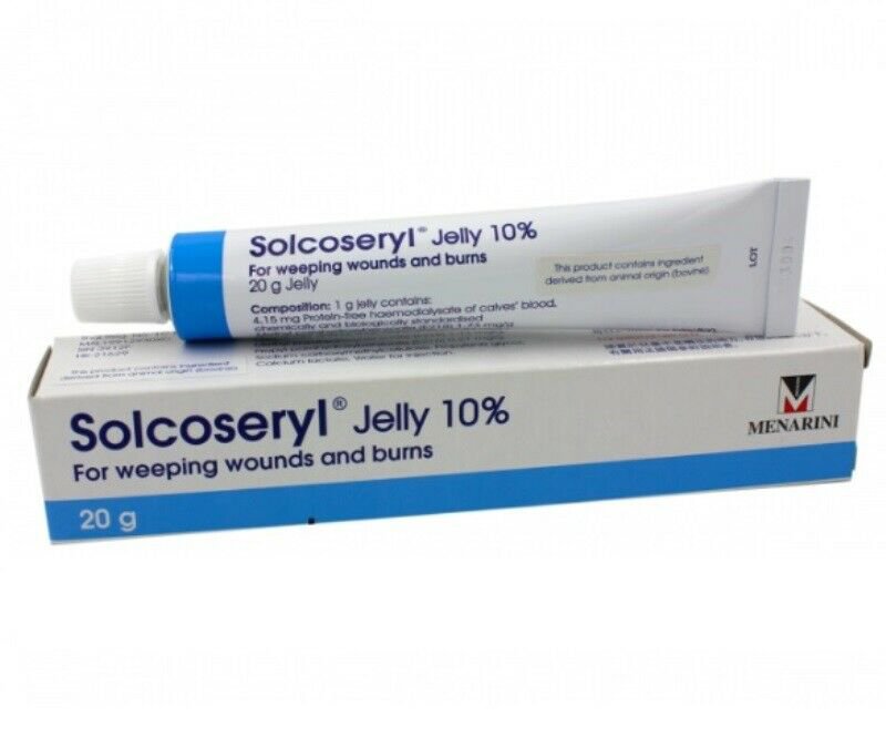 10x Solcoseryl Jelly Weeping Wounds Burns Skin 10 20 G Treatment Ulcers