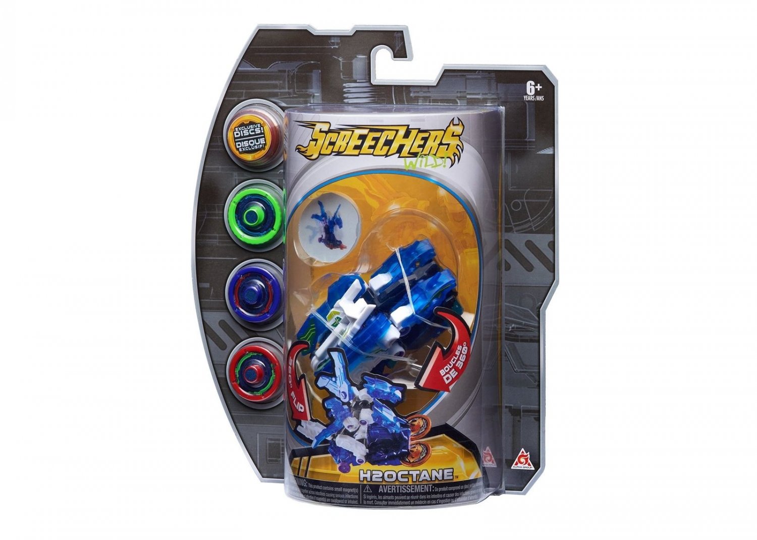 Screechers Wild Level 3 - H2Octane Flipping Morphing Toy Car Vehicle, 3 ...
