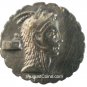 NG Ancient Greek Silver Coin L ROSCIUS FABATUS. 64 BC. AR serrate denarius