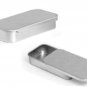 Silver Metal Slider Top Tin Containers - Crafts Geocache Storage By MagnaKoys®