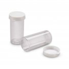 Clear Plastic Styrene Vials Tube Containers with Snap Caps for Crafts (12 pack)