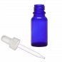 0.68 oz (5.4 Dram) Cobalt Blue Vials w/ Straight White Bulb Eye Glass Droppers