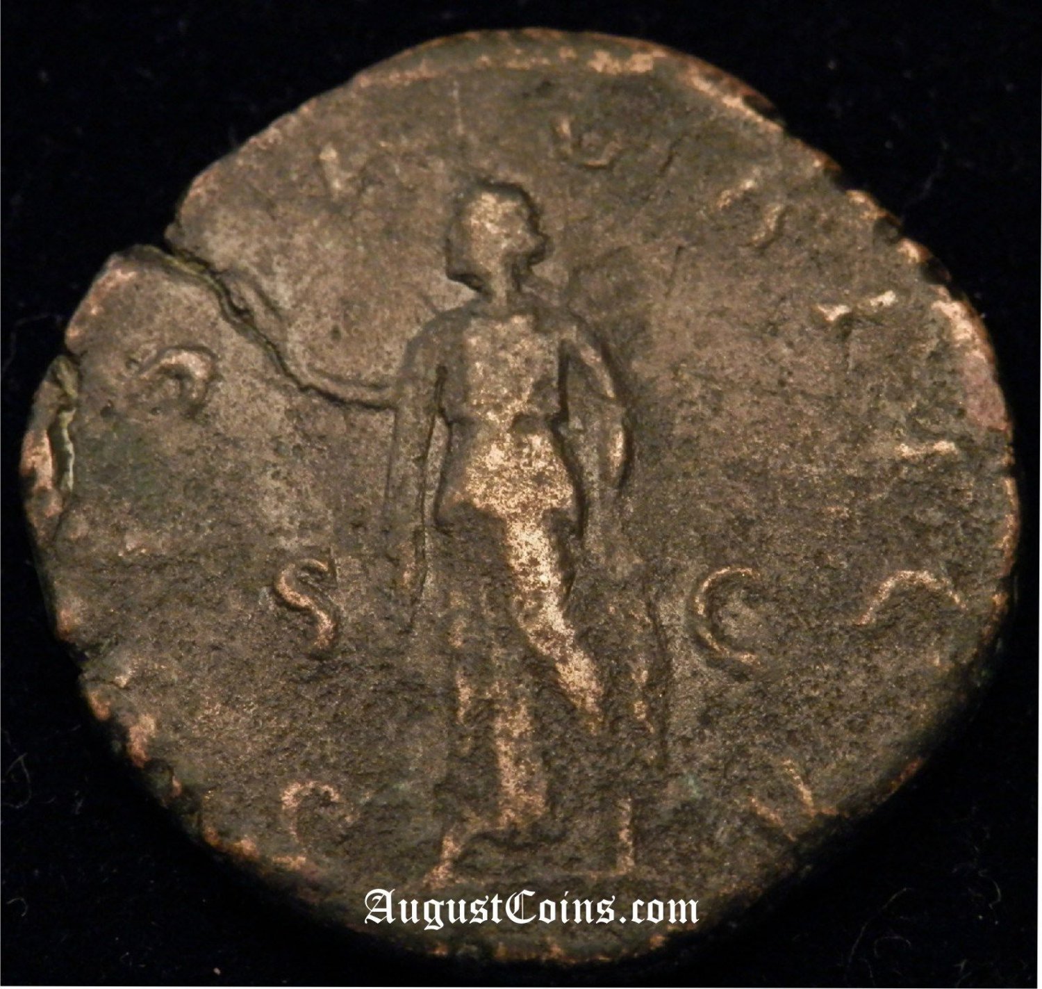 NG Huge Roman Bronze Coin of SEVERUS ALEXANDER SPES HOPE Goddess RARE i1513