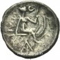 NG Ancient Greek Silver Coin EUBOIA HISTIAIA Tetrobol Head of nymph Trident