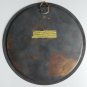Vintage Egyptian Copper Black Enameled Wall Plate of Pharaoh Signed
