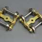 Vintage Brass HO Scale Overland 4-Wheel Scullin Roller-Bearing Trucks (1 pair)