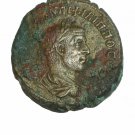 Vintage Ancient Roman Coin Emperor Philip I AE Tetradrachm Eagle Great Patina