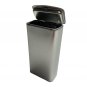 MagnaKoys Rectangular Silver Metal Hinged Lid Tin Containers (5 Pack)