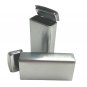 MagnaKoys Rectangular Silver Metal Hinged Lid Tin Containers (5 Pack)