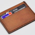 Small Handcrafted Leather Card Wallet - Artisanal Slim Card Pouch
