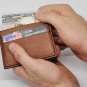 Small Handcrafted Leather Card Wallet - Artisanal Slim Card Pouch