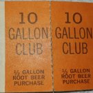 *USA* - *BEST OFFERS* - NEW 1970'S A & W Root Beer 10 Gallon Club