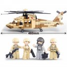 Custom American Trooper in Africa Military Base Helicopter Soldiers Building Toy