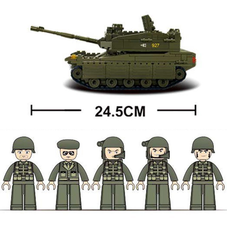 WW2 American Military Base Tank Soldiers Minifigures Boys Gift Idea