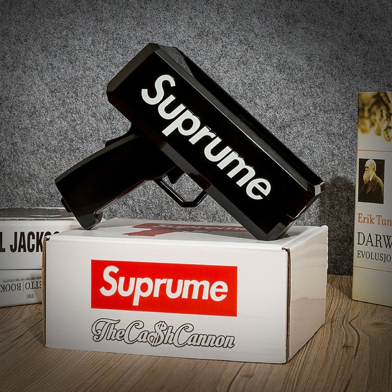 Black Supreme Cash Gun 100 Paper Cash Make it Rain Best Party Gift Idea