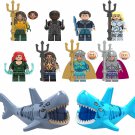 DC Aquaman Nereus Orm Vulko Superhero Shark Minifigures Building Toy
