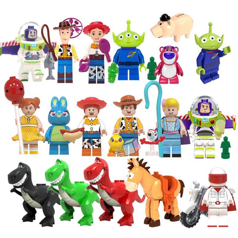 Alien Bulleye Woody Dinosaur Buzz Lightyear Toy Story 4 Minifigures
