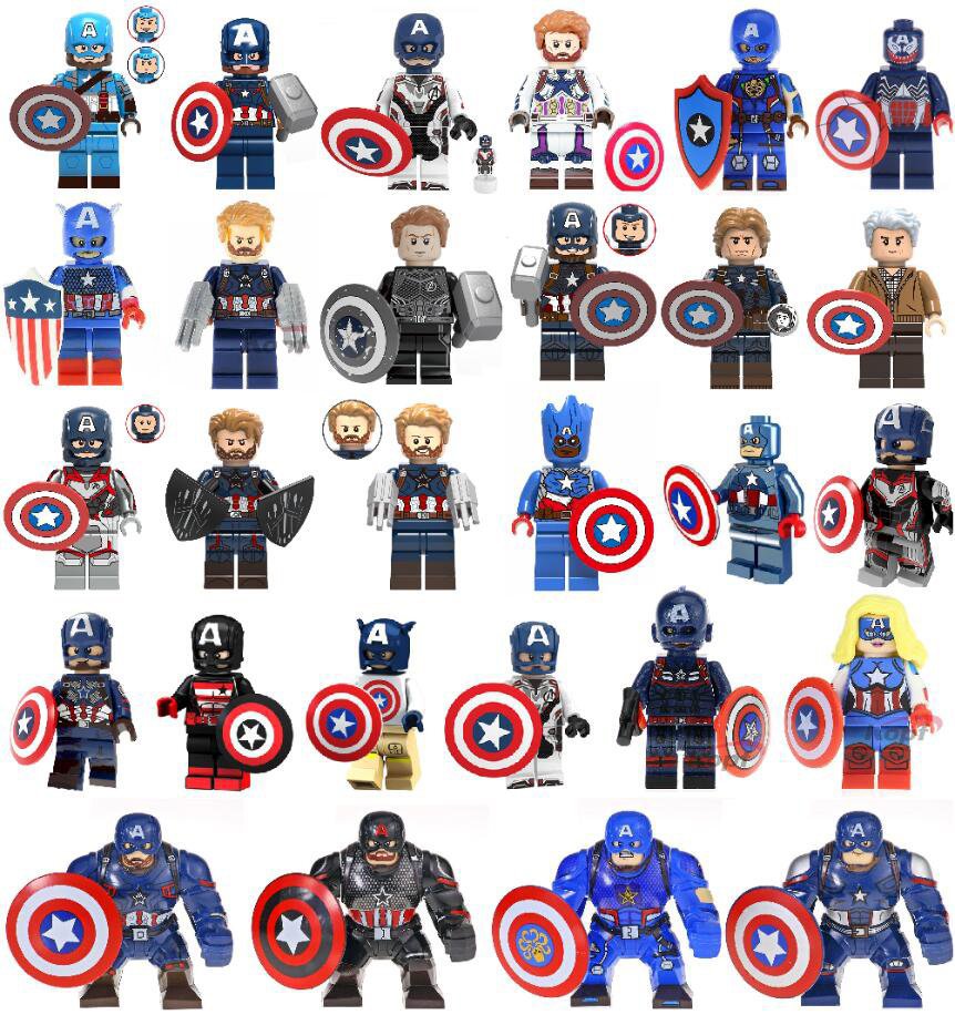 marvel lego captain america and mr fantastic