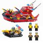 Fire Fighter Boat Ship Fireboat Fireman Station City Rescue set