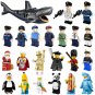 Santa Claus Police Shark Guards banana Minifigures Lego Compatible City series