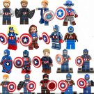 Captain America Steven Rogers Minifigures Lego Compatible Captain America set